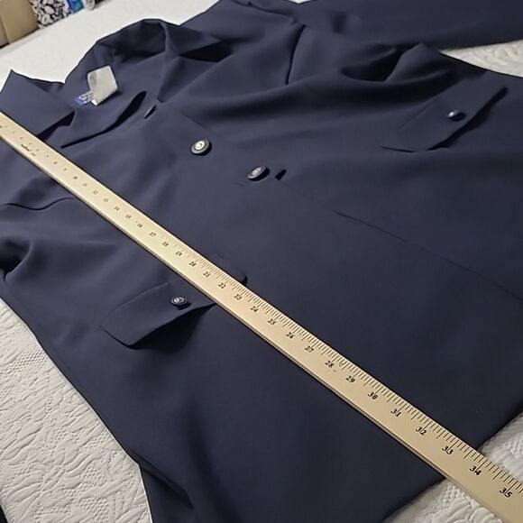 WillowRidge sz 20P midi dress coat navy - Picture 5 of 10
